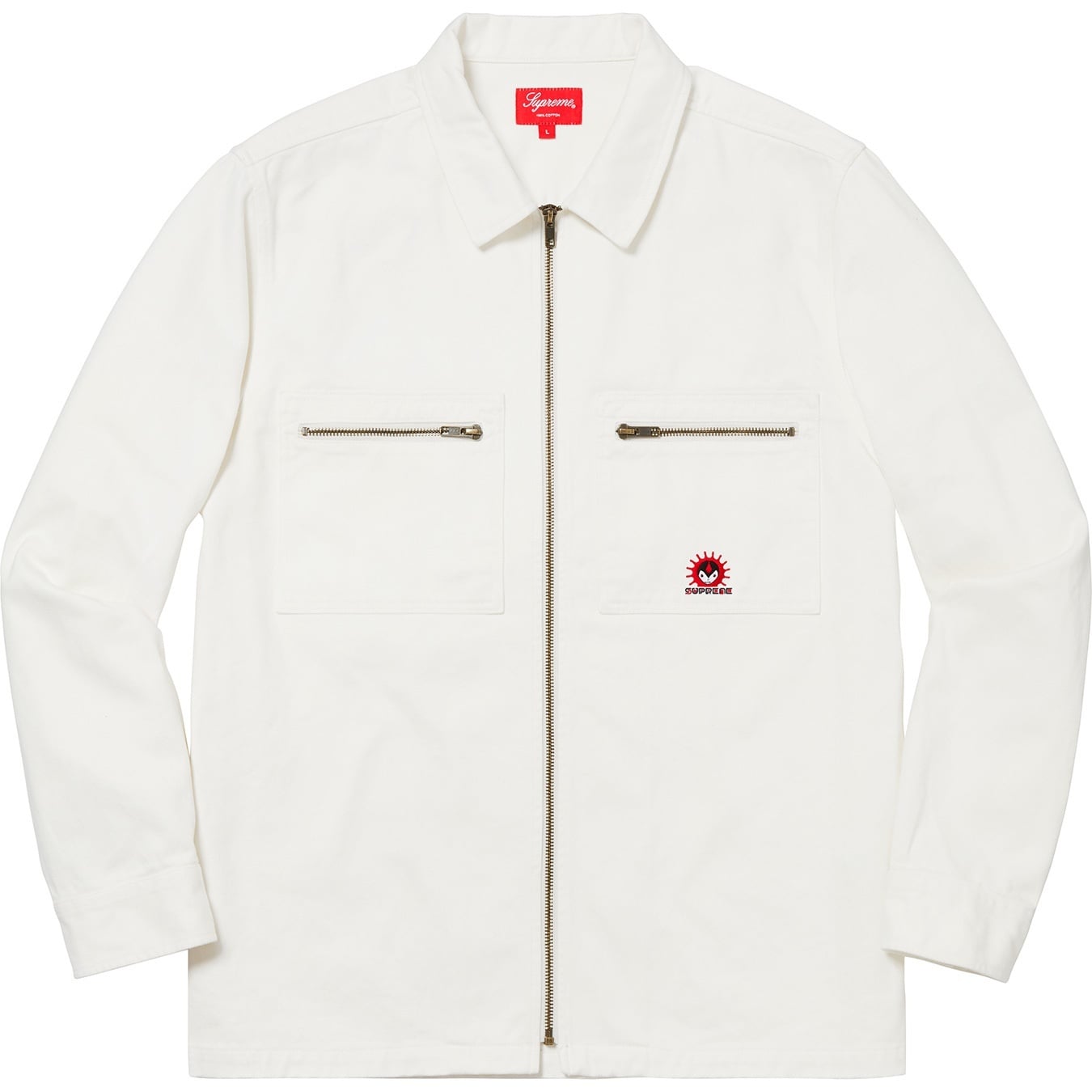 Vampire Denim Zip Up Shirt view 4